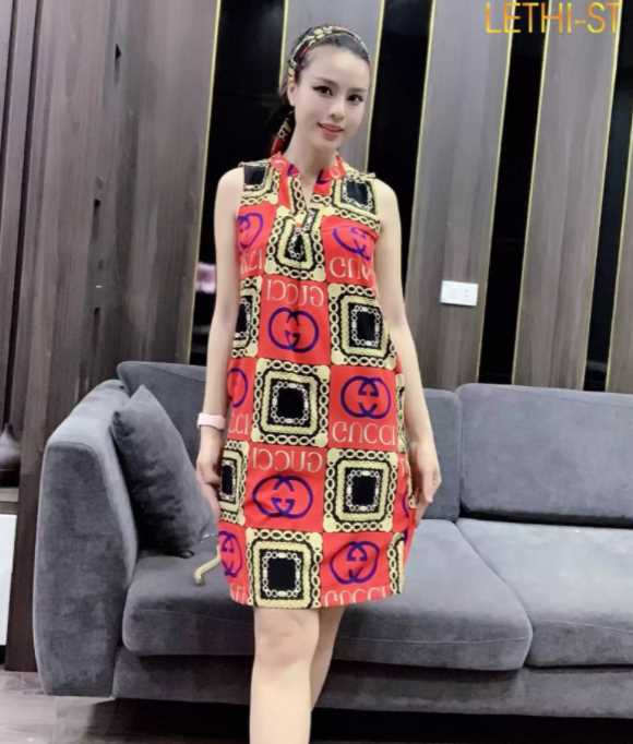 Sét đầm suông sát nách lụa dẻo cao cấp-QH