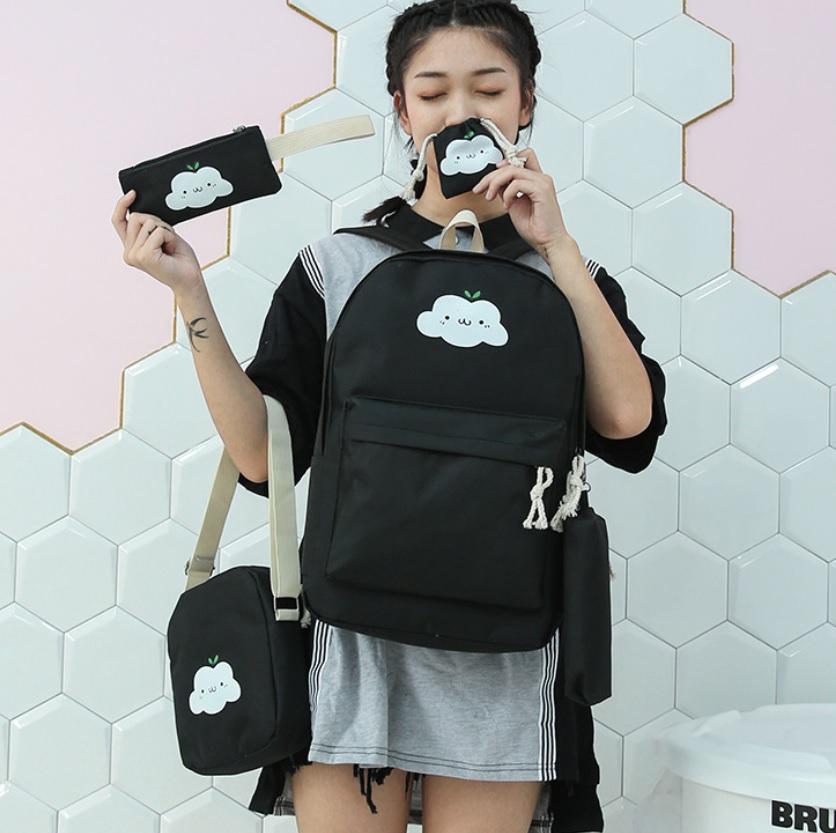 BỘ 5 MÓN BALO TÚI XÁCH CLOUDY THỜI TRANG