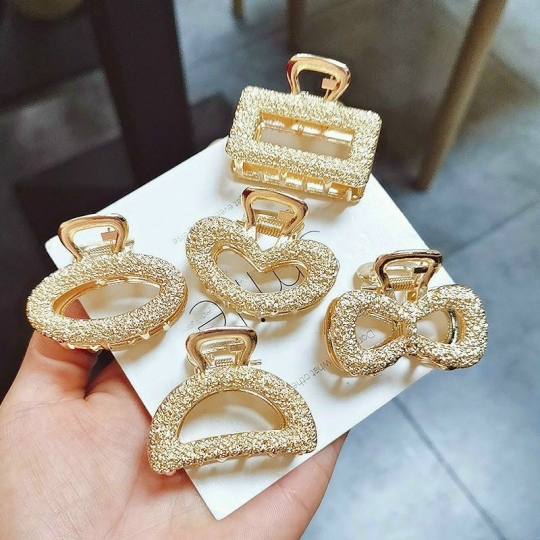 [ ComBo ] 5 Kẹp Tóc Đính Đá Siêu Xinh .ĐTVM