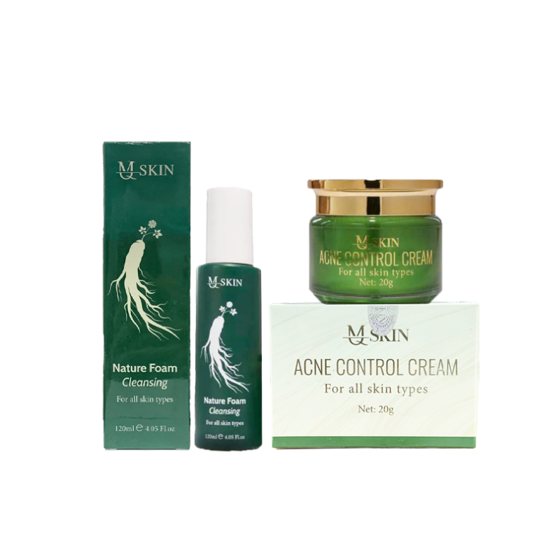 MQ Skin Acne Control Cream Combo for All Skin Types with Ginseng Extract