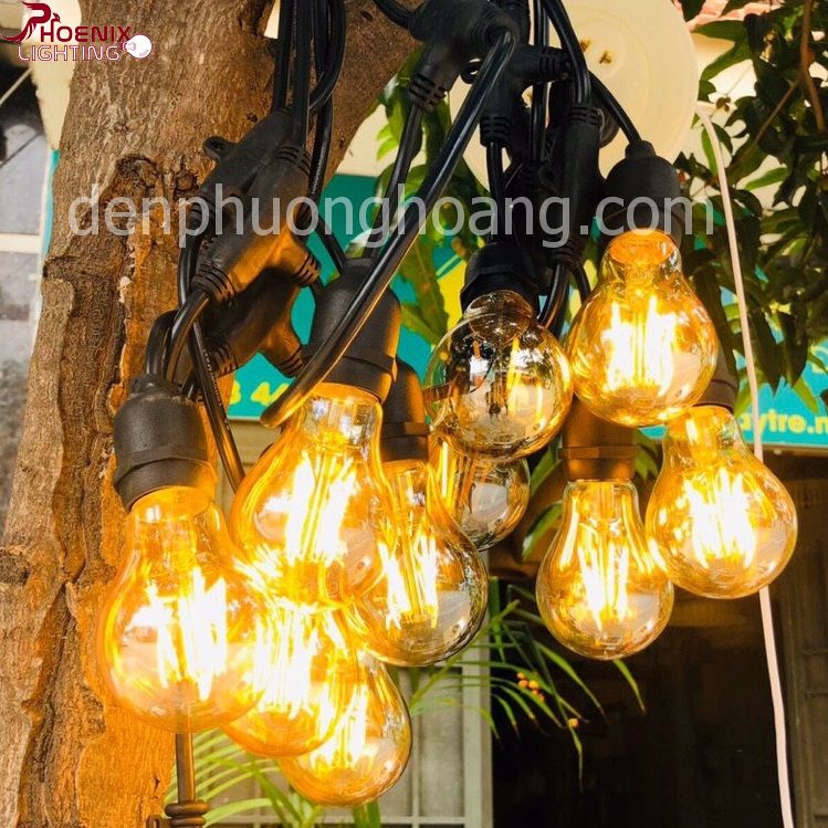 Bóng đèn Edison A60 vỏ vàng dimmer