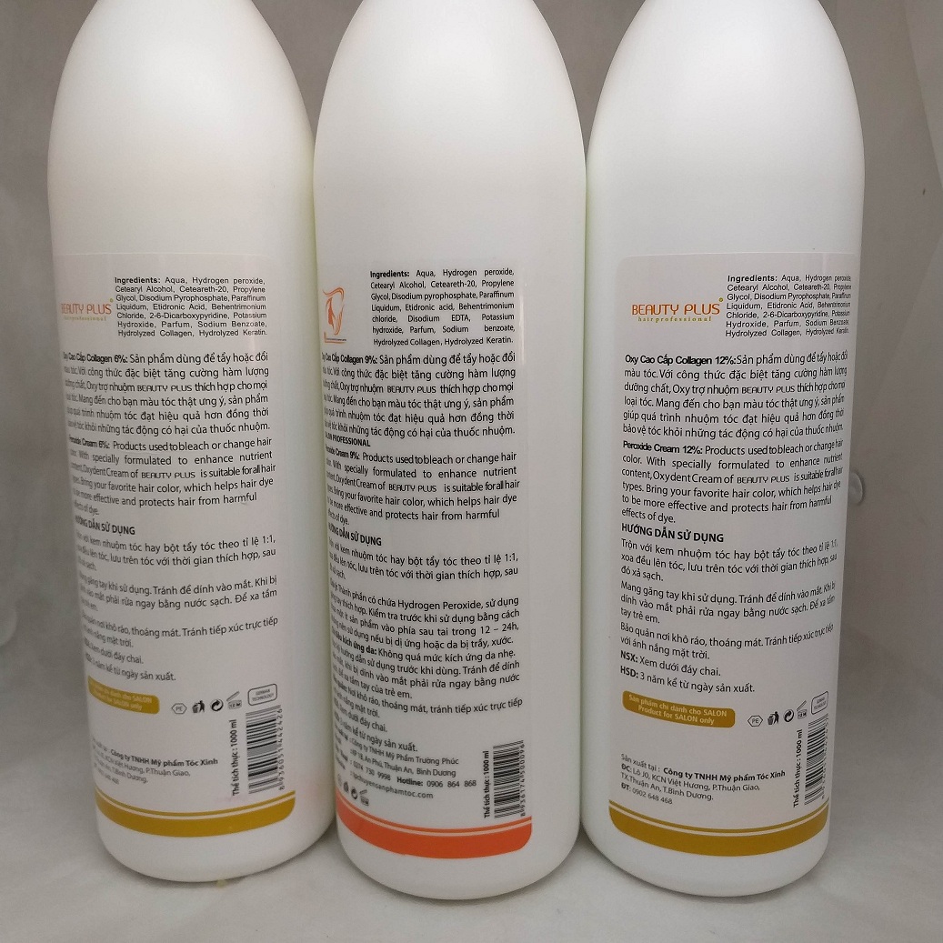 Oxygen 1000ml Beauty Plus - 3%, 6%, 9%, 12%