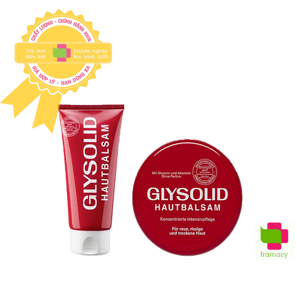 Kem bôi Glysolid Hautbalsam, Đức (100ml) giảm nẻ gót chân