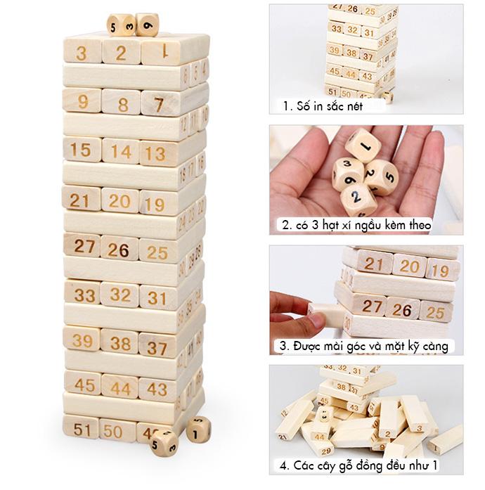 Đồ chơi rút gỗ bằng số 51 cây -E16DC63