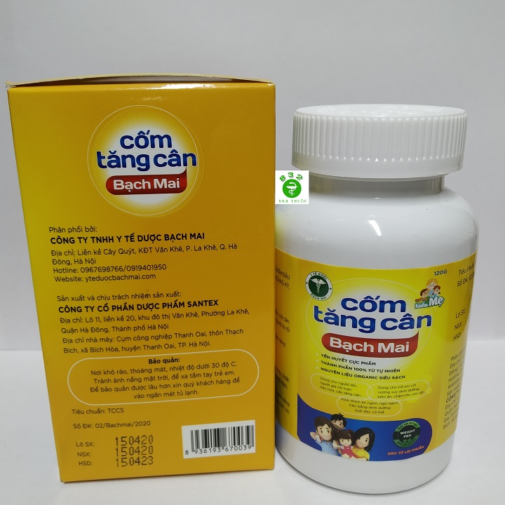 Cốm tăng cân Bạch Mai - Giúp tăng cường sức đề kháng