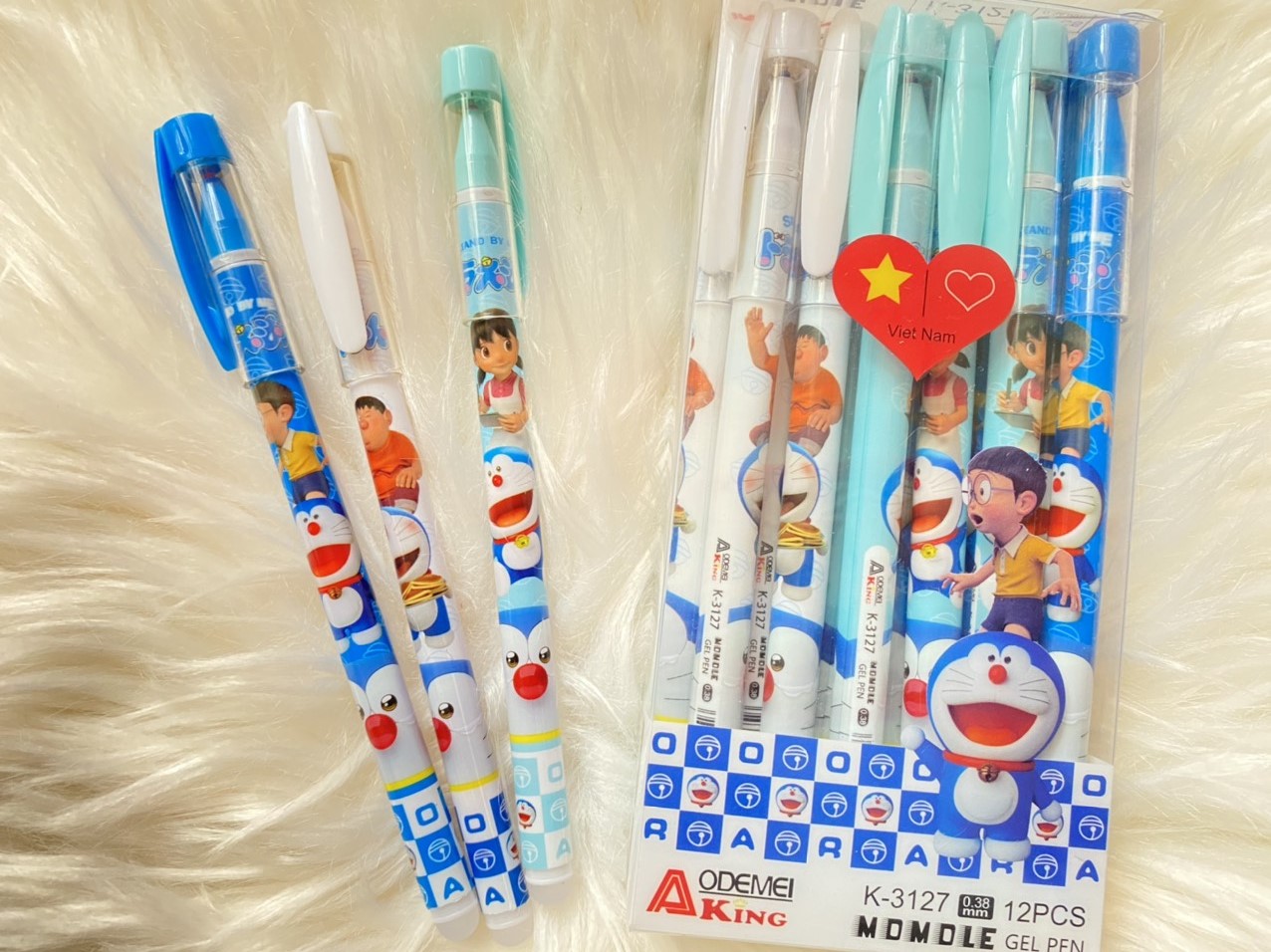 Viết gel xóa được Doraemon - Bộ 3 cây khác hình