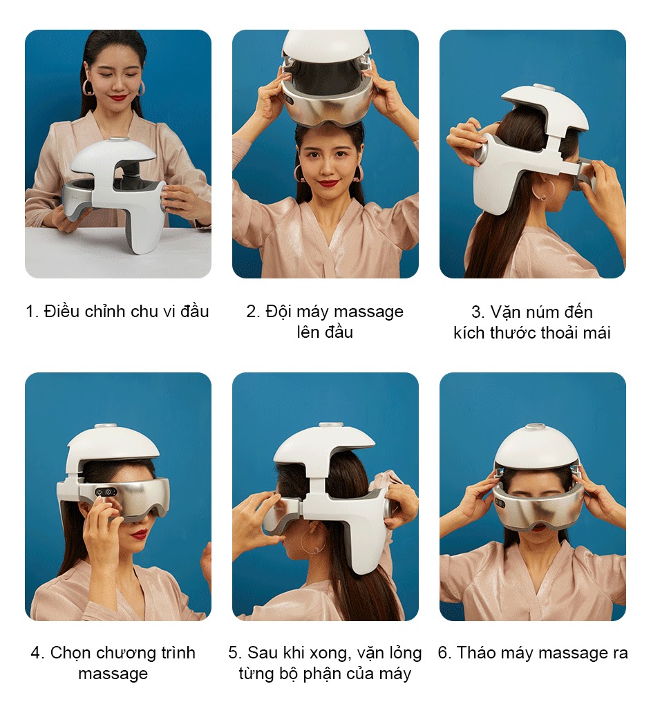 Máy massage đầu - mắt Momoda SX315