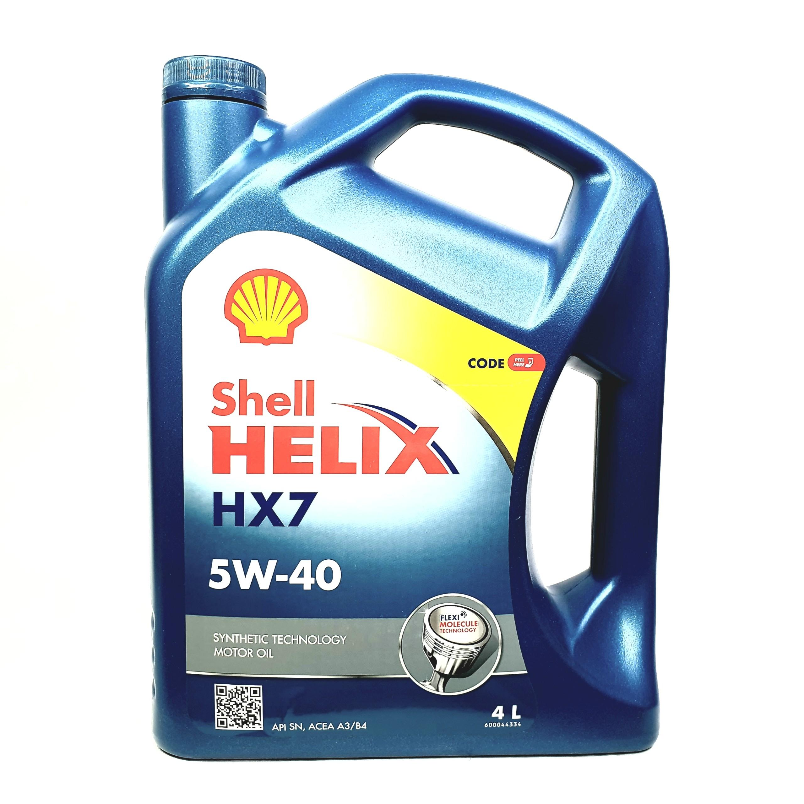 [HCM]Nhớt cao cấp ô tô Shell Helix HX7 SAE 5W-40  API SN DT 4L