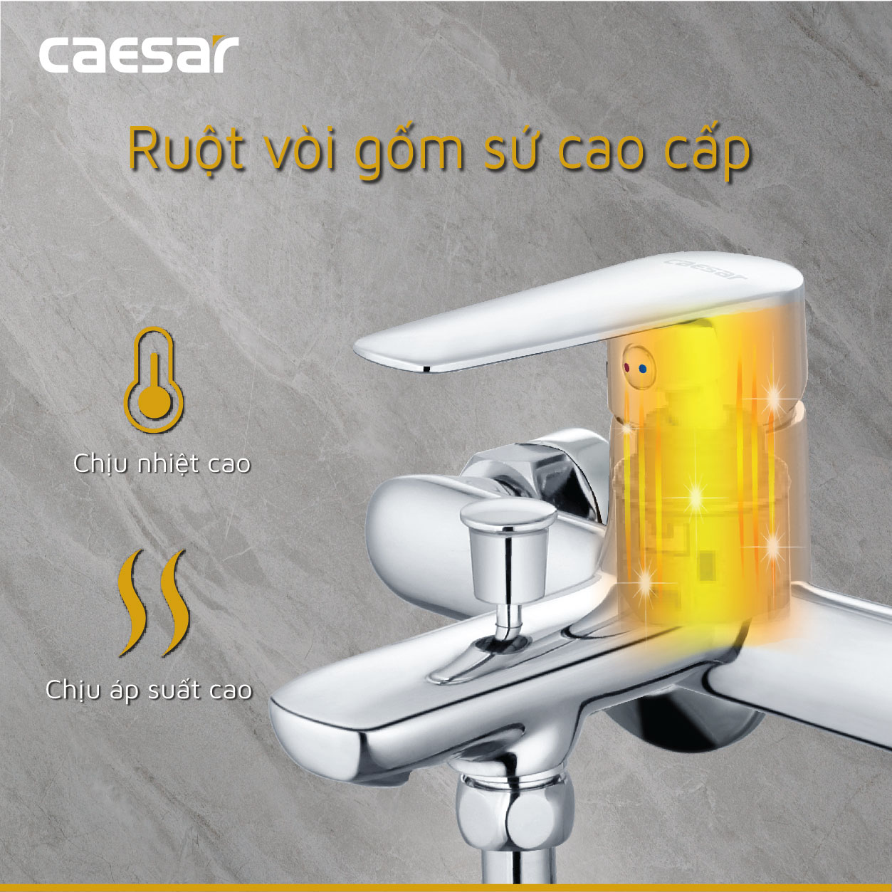 Vòi sen tắm Nóng Lạnh - S383C