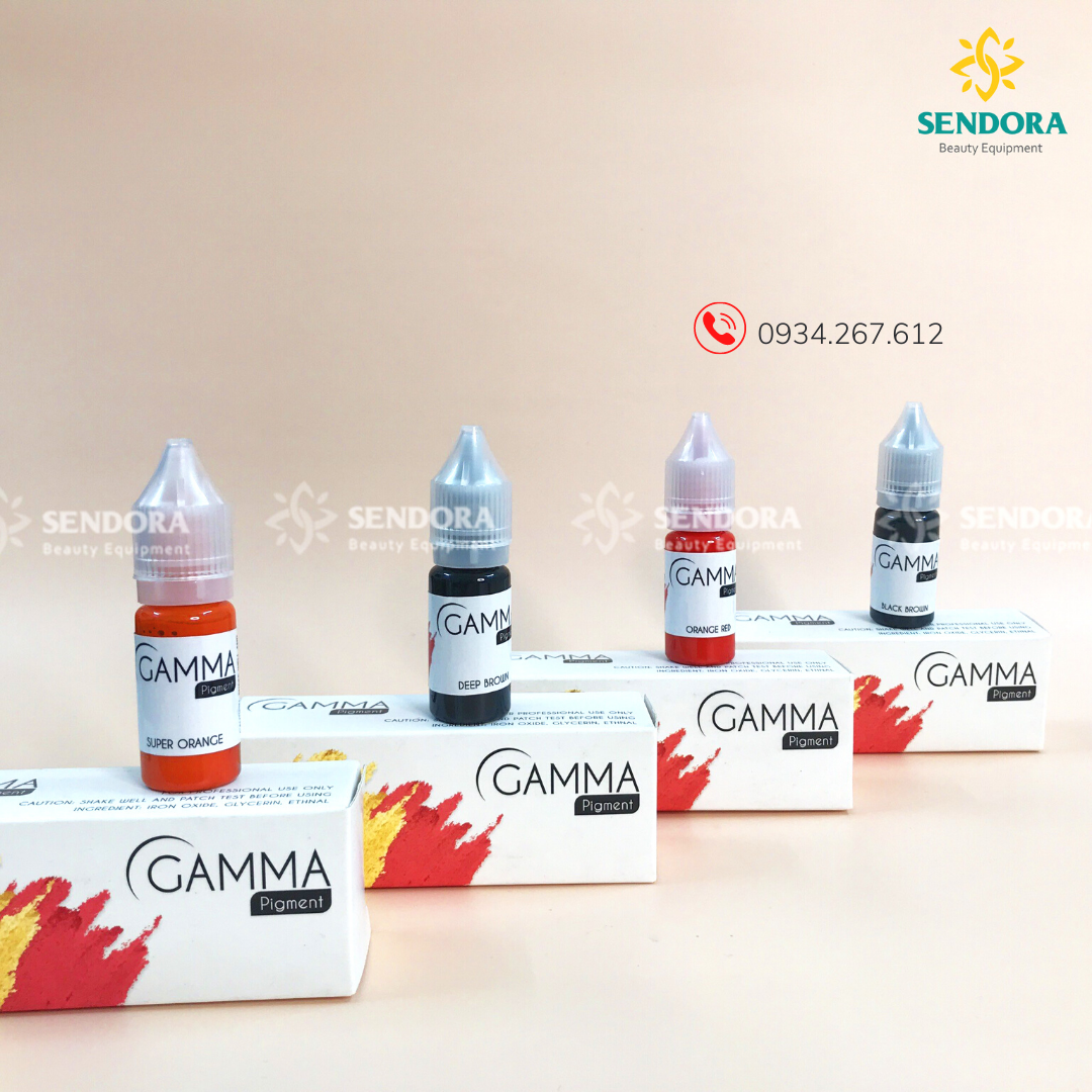 [HCM]Mực phun mày Gamma – Deep Brown (chính hãng Đài Loan -10ml)