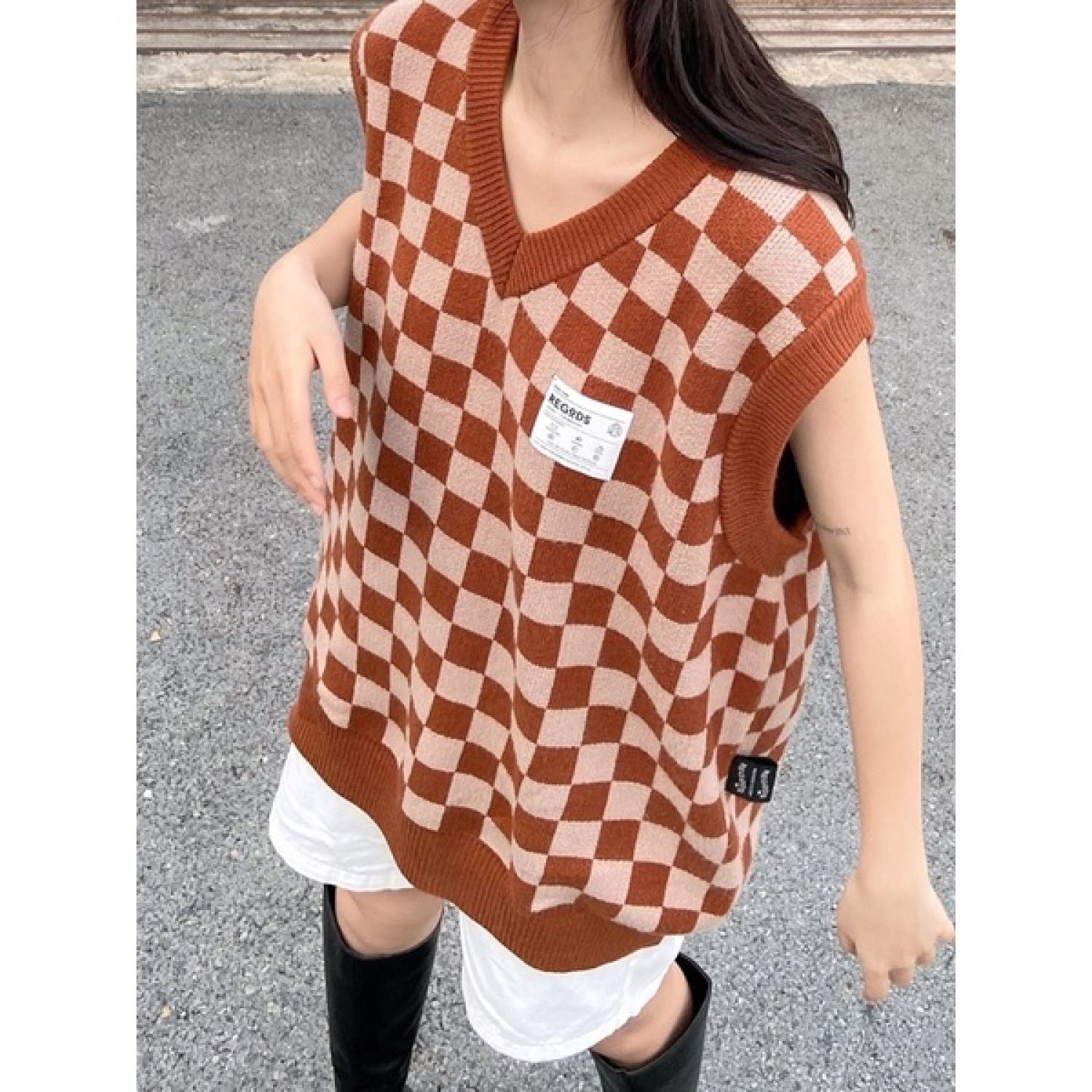 Áo Gile len Regods Unisex Form rộng ( GILE LEN )