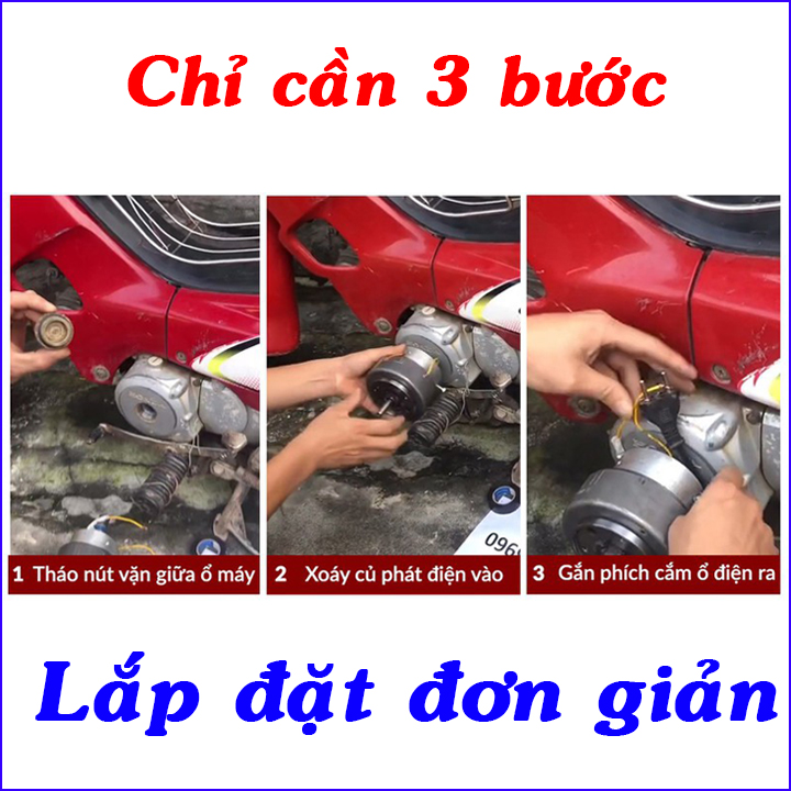 Củ Phát Điện Gắn Xe Máy