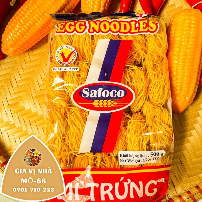 MÌ TRỨNG SỢI NHỎ SAFACO -500GR