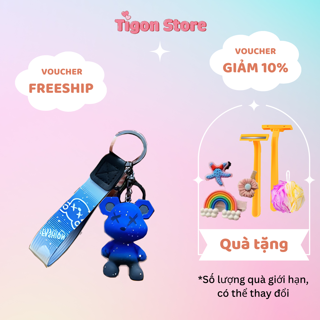 Móc Khóa Gấu BearBrick Siêu Hot Trend - tigon store