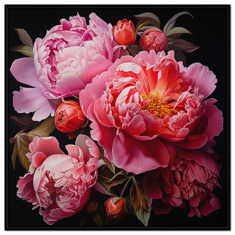 Tranh treo tường, dán tường Canvas, Mẫu Đơn. CGI-34