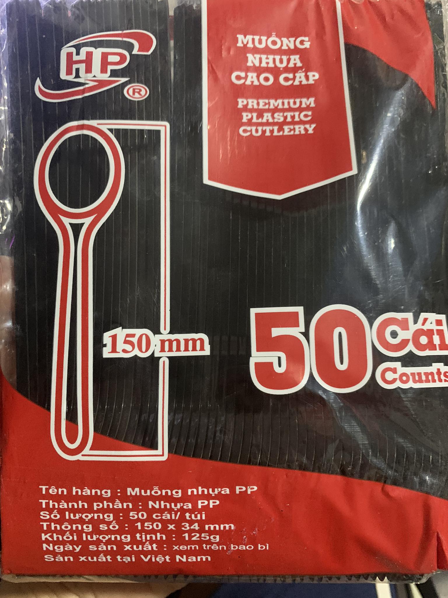 Muỗng trà sữa cao cấp lốc 50 cái