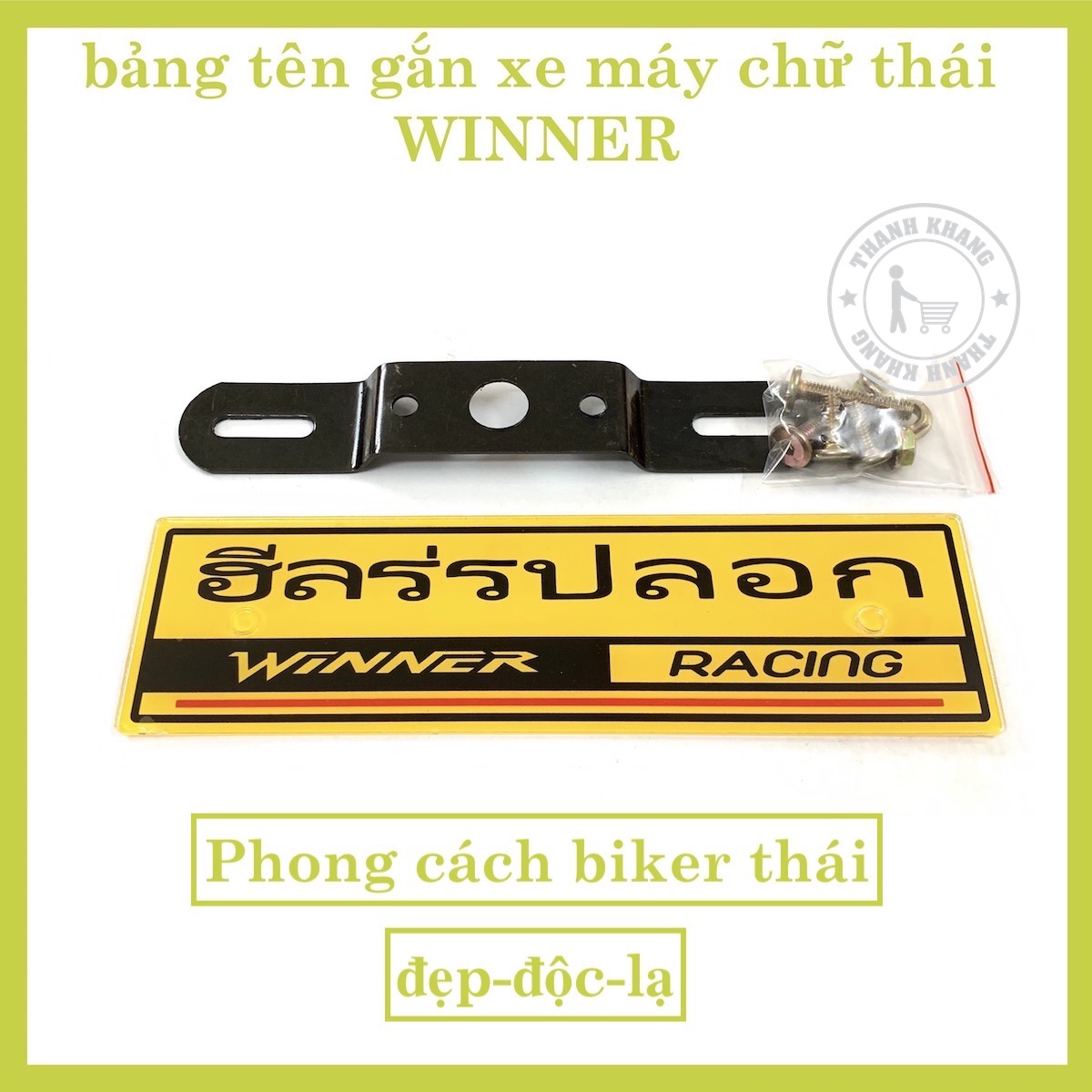 [HCM]Bảng tên thái WINNER phong cách thái cgv38 Sản Phẩm Chất Lượng Gian Hàng Uy Tín Giá Cả Cực Tốt Mua Ngay.