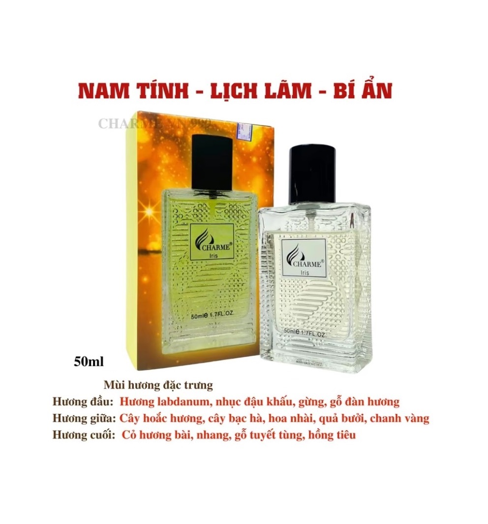 Nước hoa nam Charme Iris 50ml chính hãng