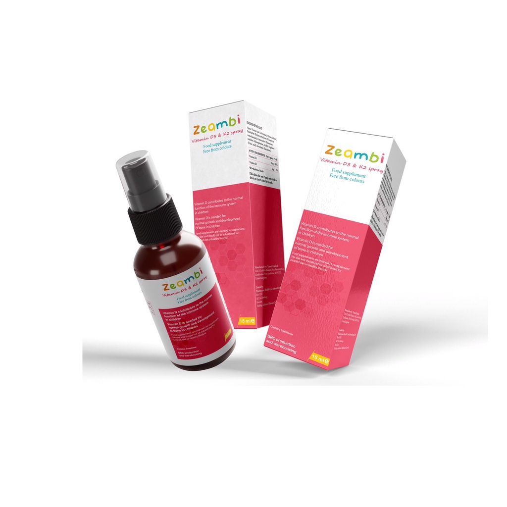 Vitamin D3K2 Zeambi 15ml dạng xịt