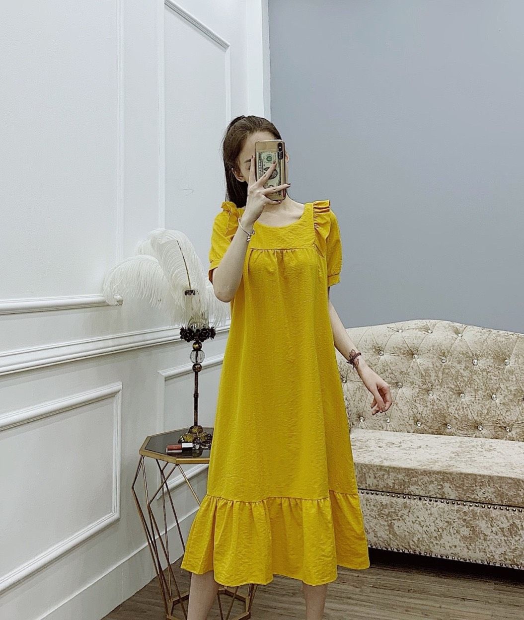 Đầm Bầu , Váy Suông von nhẹ Thiết Kế Cao Cấp ( Kèm Ảnh Thật )