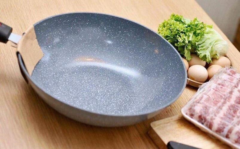 Chảo Vân Đá Ceramic 32cm Sâu Lòng, Dùng Được Cho Mọi Loại Bếp