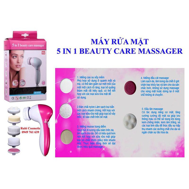 Máy rửa mặt Beauty care massage 5in1