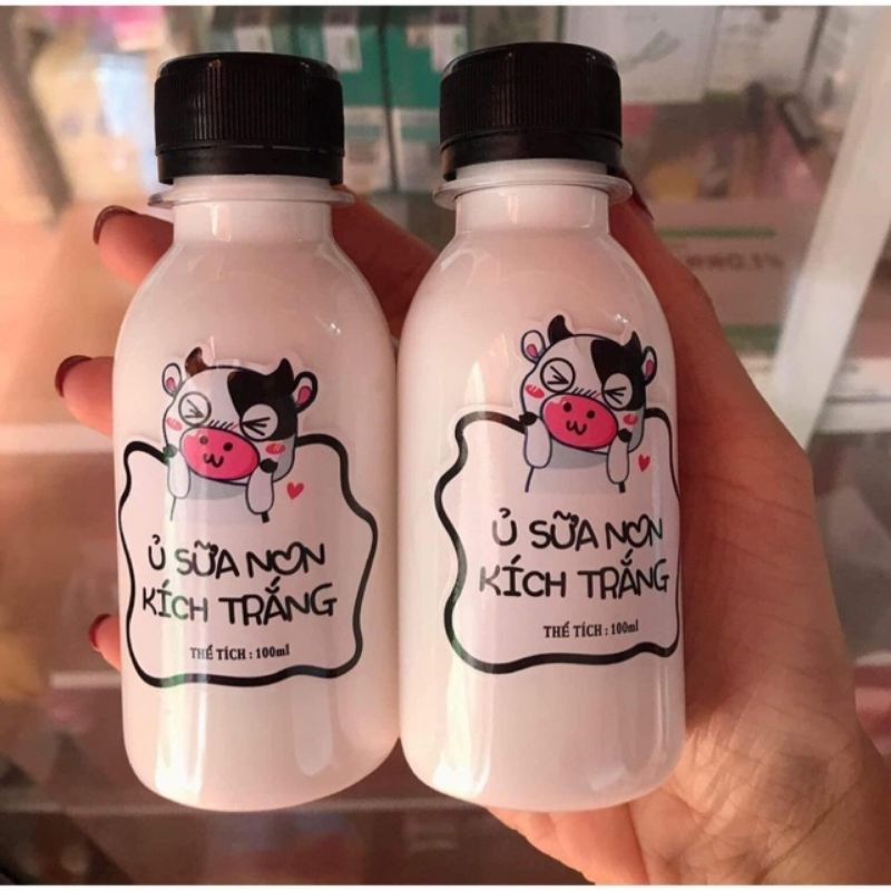 Ủ trắng sữa non bò chai 100ml