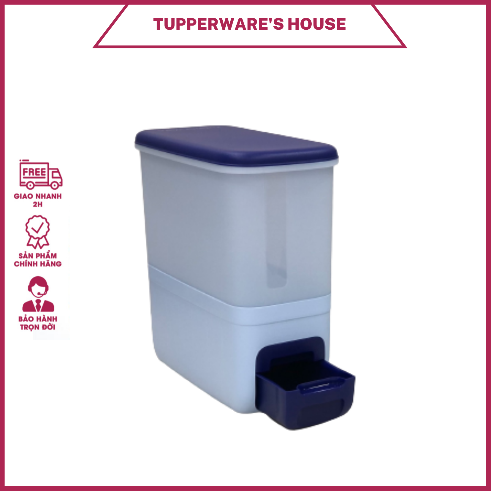 Thùng Gạo Tupperware Rice Smart Junior 10kg