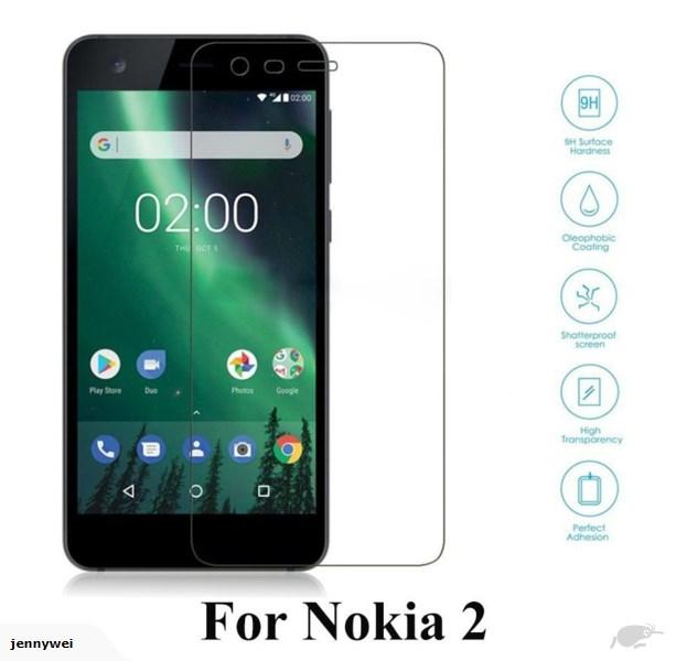 Kính cường lực trong suốt Nokia 2 (Kèm miếng lau)