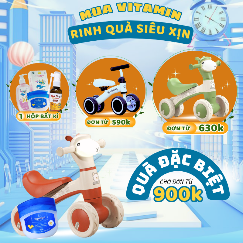 Xe chòi hươu có nhạc cho bé từ 1 đến 3 tuổi