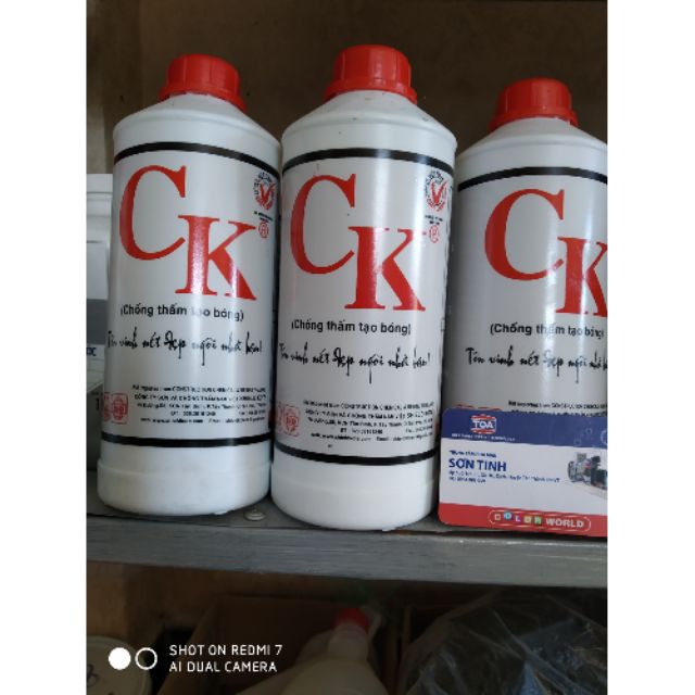 Keo bóng nước tạo bóng cho gỗ, đá , tường ( Chống thấm tạo bóng CK loại 1 lít hoặc 2 lít )