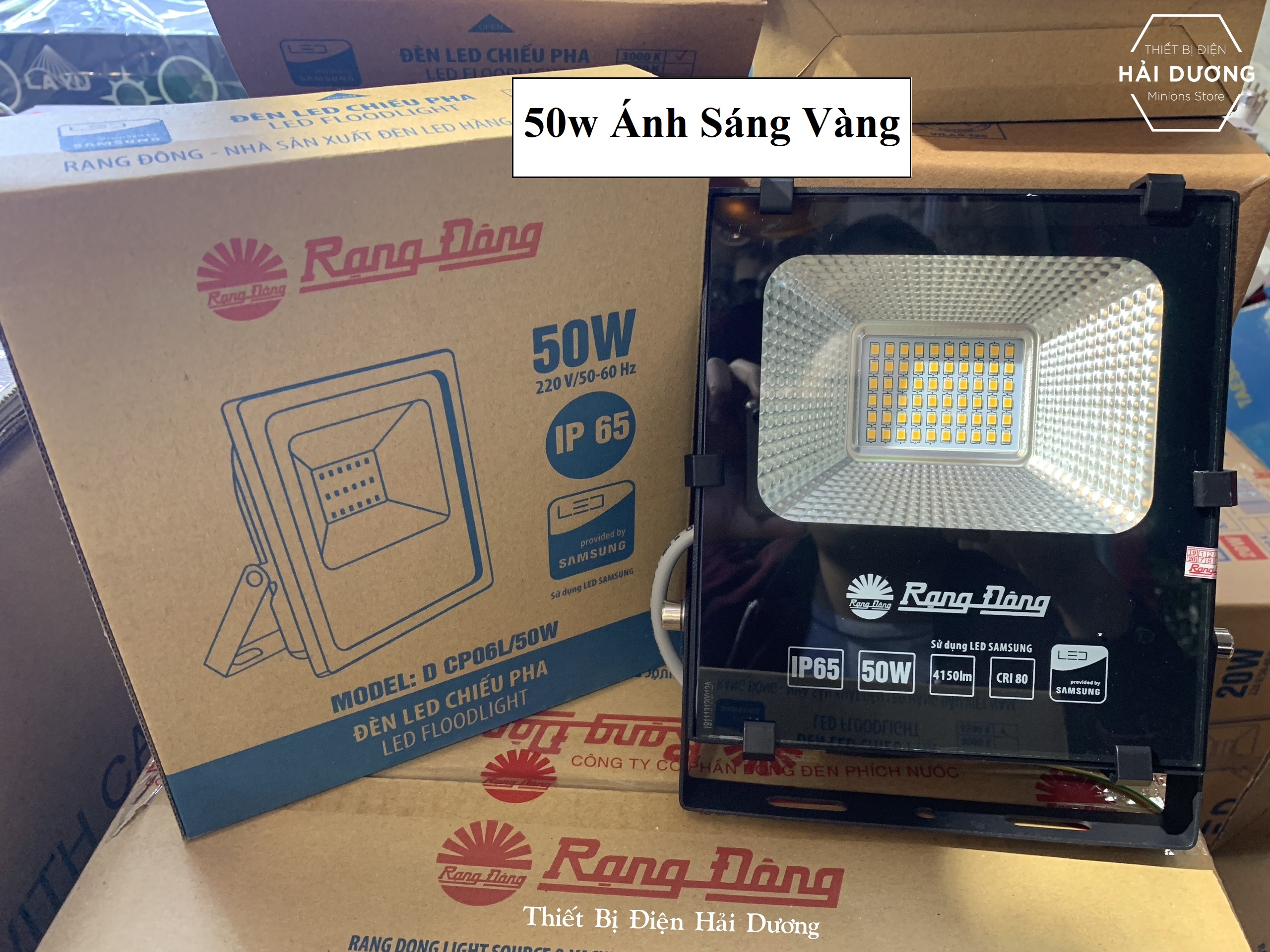 Đèn LED chiếu pha 50W Rạng Đông Model D CP06L Chip Led Samsung - Bảo Hành 24 Tháng