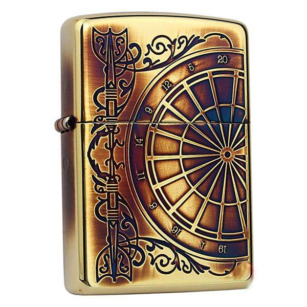 quẹt lửa zippo kiêm la bàn đồng hồ siêu đẹp 2019