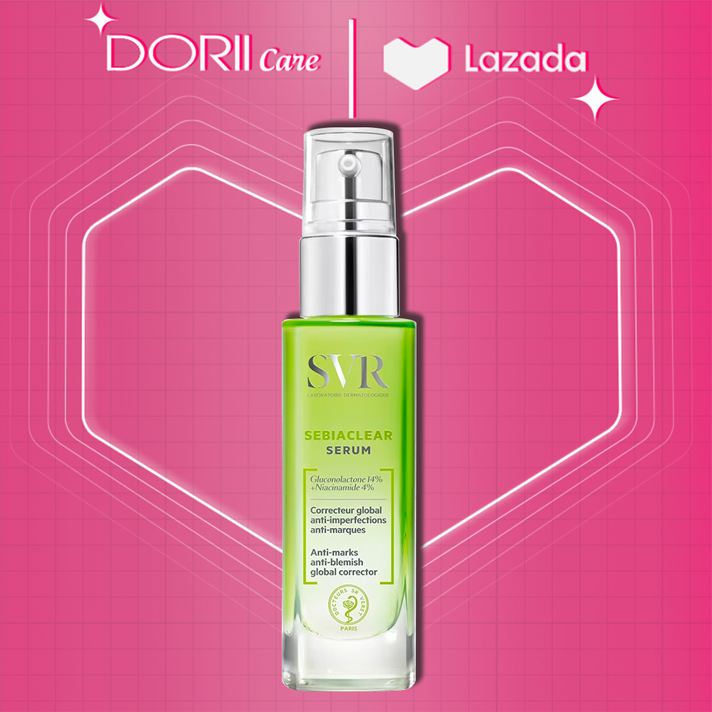 Tinh chất giảm mụn 4% niacinamide và 14% pha svr sebiaclear serum 30ml