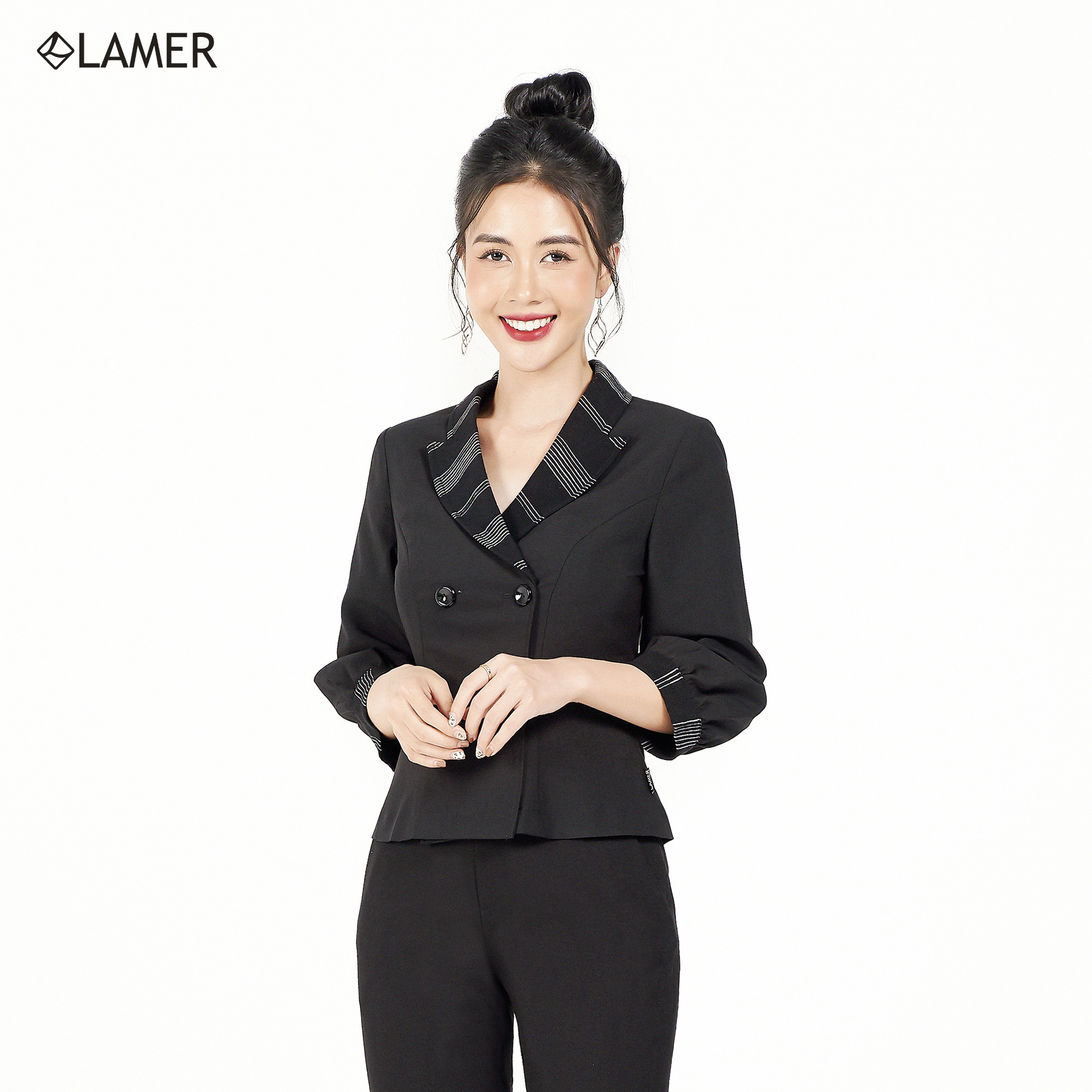 Áo Kiểu Lamer Vest Tay Nhún L65D20Q003