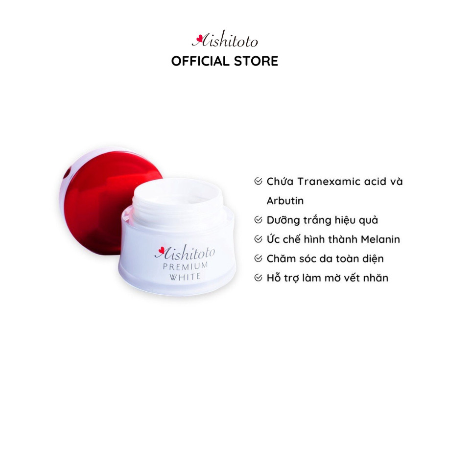 Kem dưỡng trắng cao cấp Aishitoto Premium White (30g)