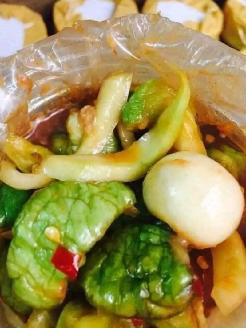 Mắm đu đủ cà pháo - mắm dưa cà trộn sạch ngon đặc biệt chuẩn vị quê - vựa khô hải yến