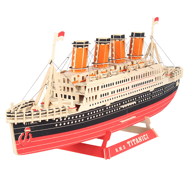 HCMMô hình gỗ tàu Titanic cỡ lớn - đồ chơi lắp ráp 3D gỗ