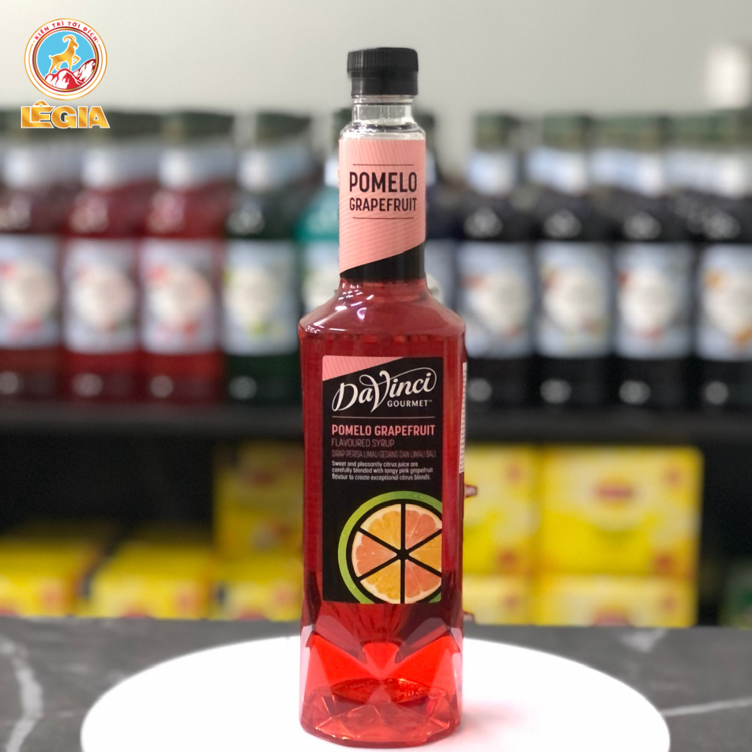 SIRUP DAVINCI BƯỞI HỒNG 750ML (CÓ CHAI CHIẾT) - DAVINCI PINKGRAPEFRUIT SYRUP