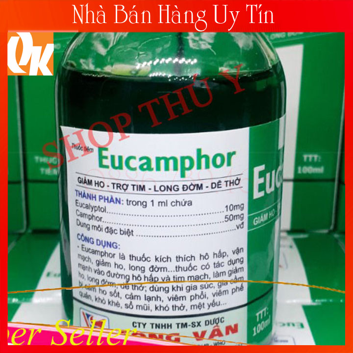 Eucamphor Giảm Ho-Trợ Tim- Long Đờm Dễ Thở 100 ML