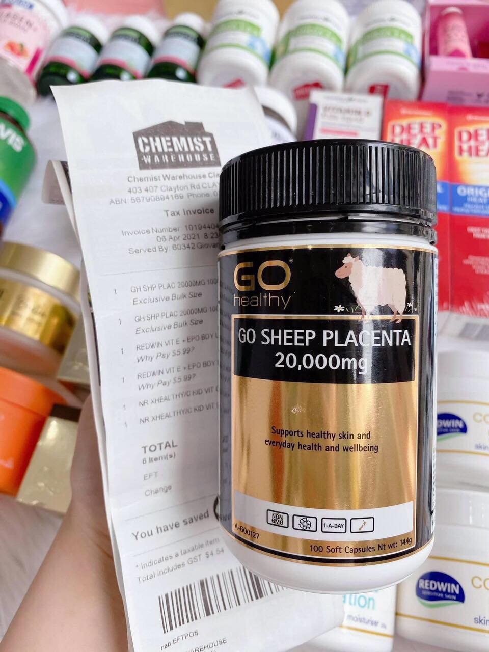 NHAU THAI CỪU GO PLACENTA 20,000MG - 100 Caps