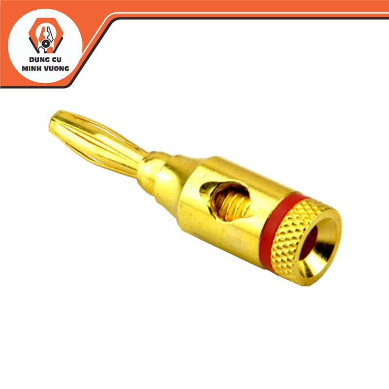 Cặp 2 Jack Bắp Chuối Mạ Vàng dùng cắm loa.