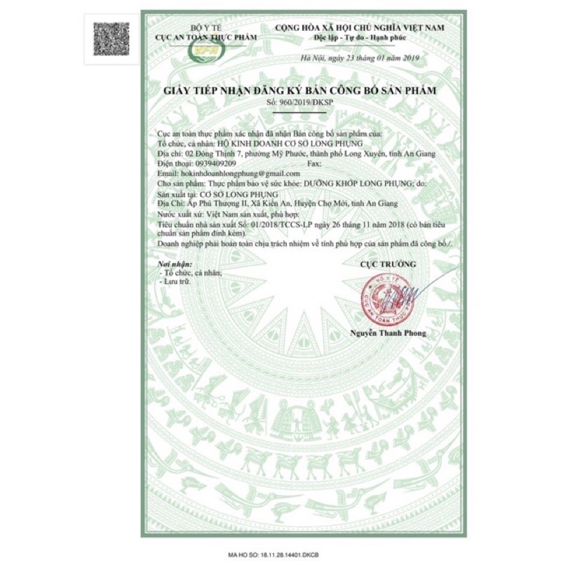 Dưỡng Khớp Long Phụng