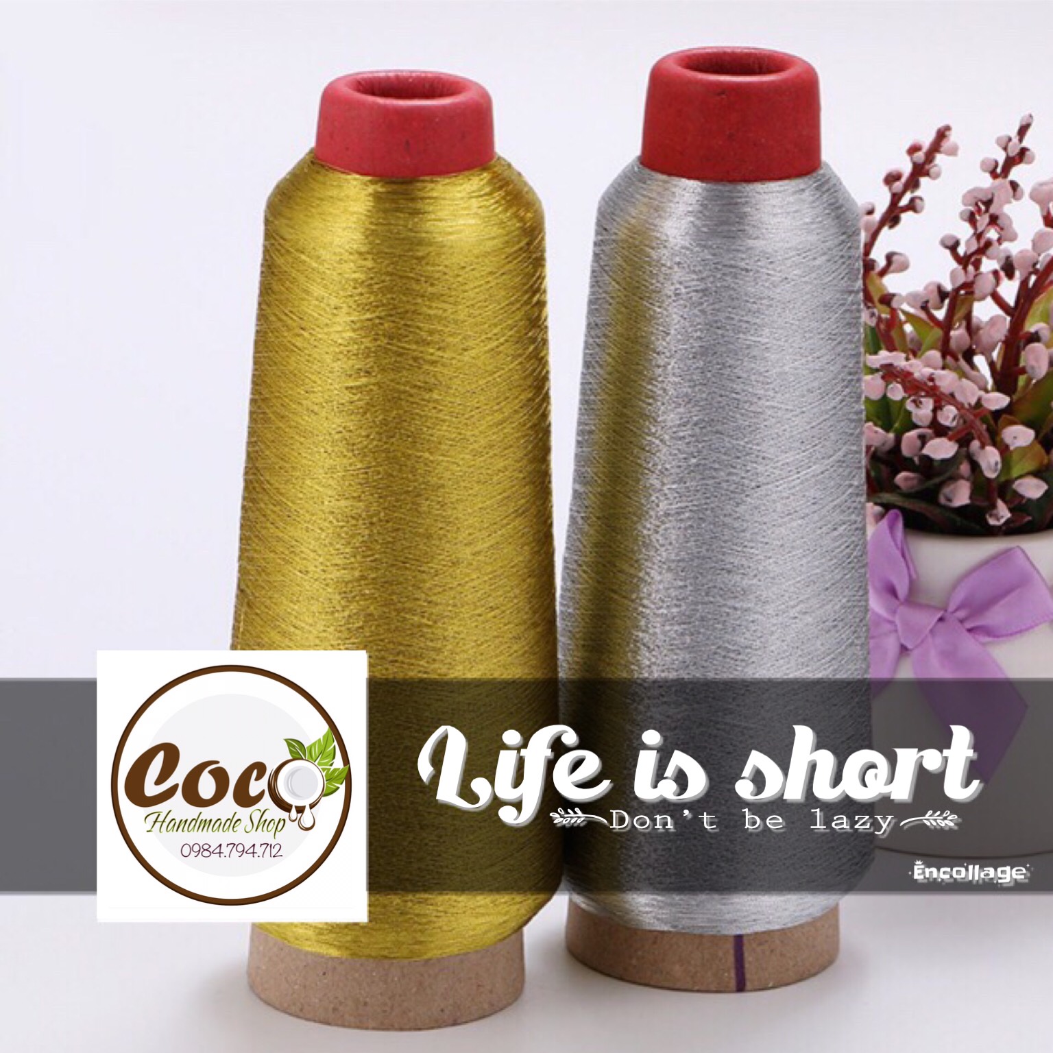 [HCM]Chỉ Kim Tuyến 150D Làm Handmade - Thêu