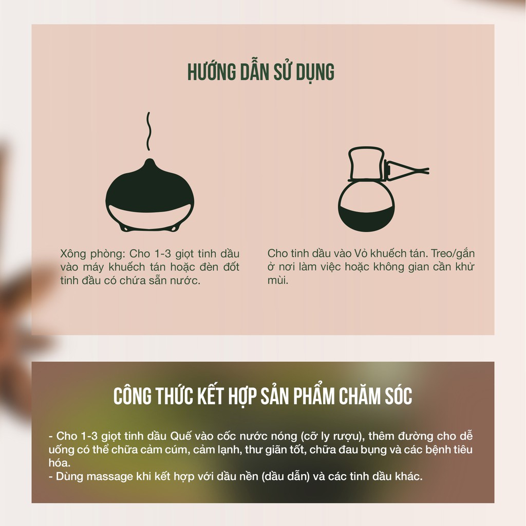 Tinh dầu quế 10ml JULYHOUSE