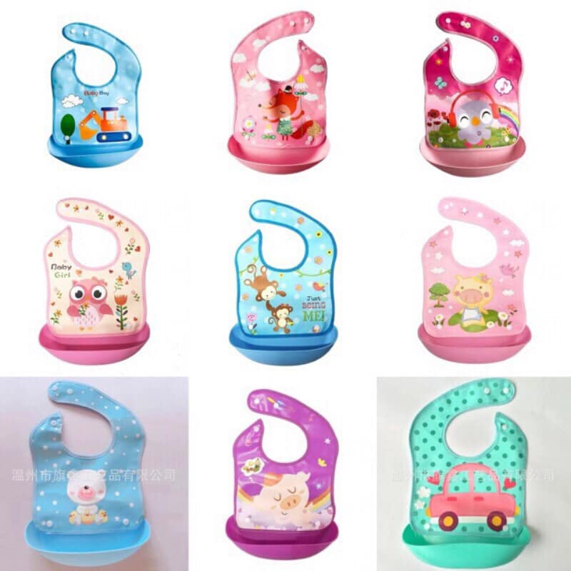 Yếm máng ăn dặm silicon tháo rời cho bé, sản phẩm tốt, chất lượng cao, cam kết như hình, độ bền cao