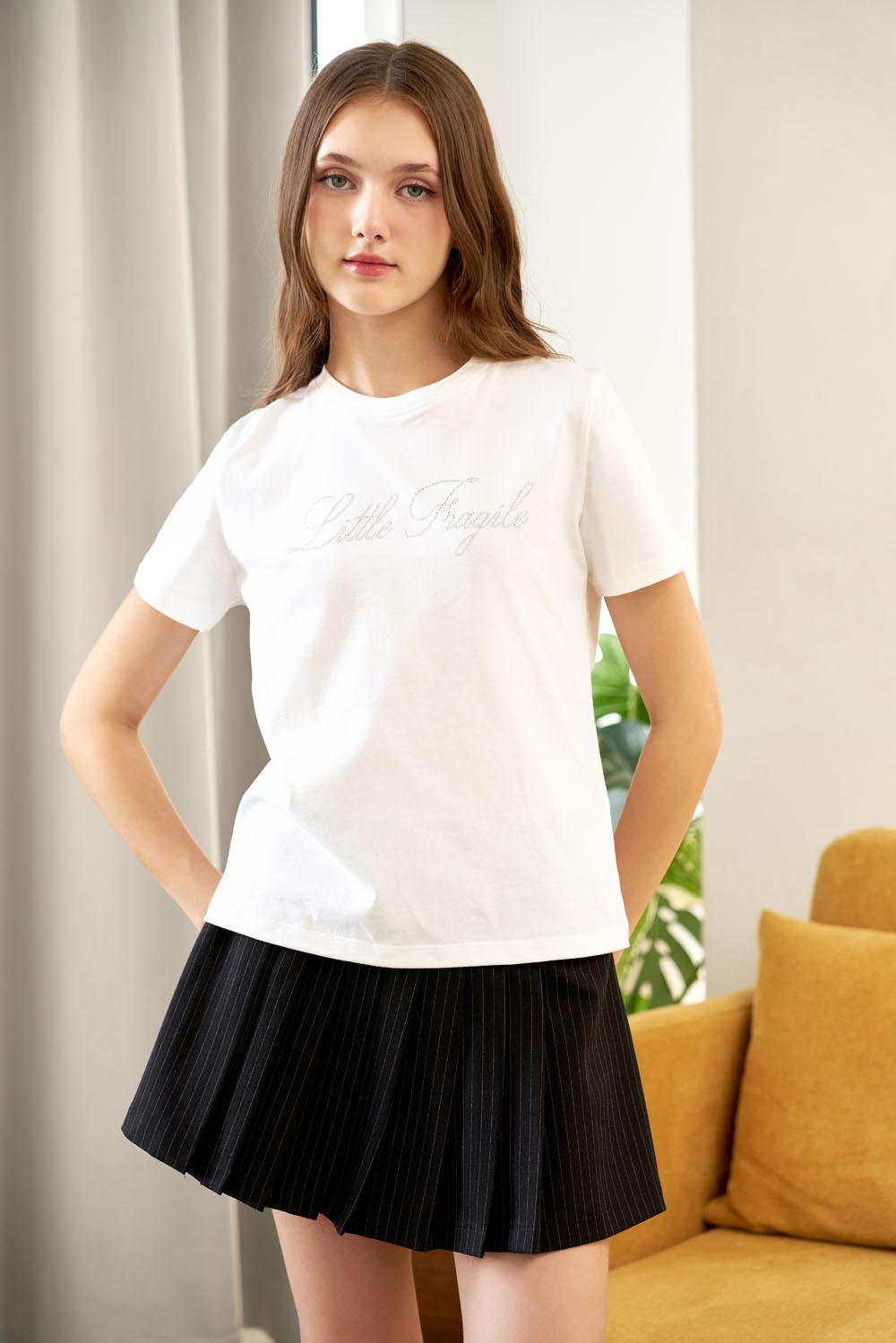 [OUTLET SALE] DOTTIE - Áo thun ép đá - T0770