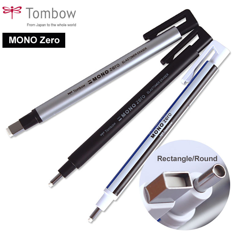 [HCM]BÚT GÔM BẤM / RUỘT GÔM TOMBOW MONO ZERO ĐẦU DẸT (NHIỀU MÀU)