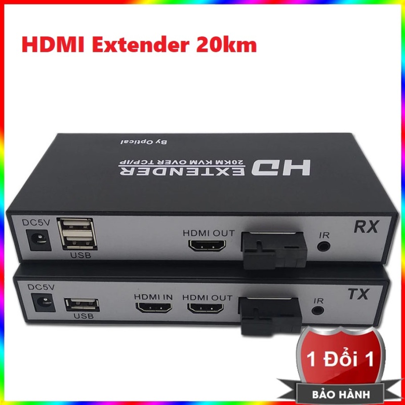 Bảng giá Bộ kéo dài HDMI qua cáp quang 20KM có cổng Usb điều khiển chuột và bàn phím V2 - Bộ khuyến đại tín hiệu HDMI 20KM V2 - HDMI extender 20km V2 - Bộ kéo dài HDMI và USB qua dây QUANG xa 20KM V2 Phong Vũ