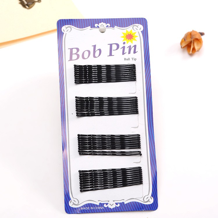 Set 36 cây kẹp tăm đen bob cao cấp